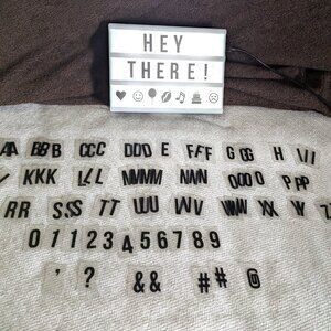 LED Message Light Box w/Changeable Letters, Numbers & Symbols